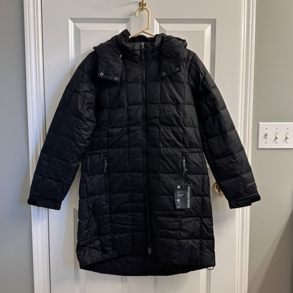 NWT Eddie Bauer Women's Altamira Down Parka Black Size Large (12-14)